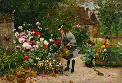 The Little Gardener by Armand Charnay — digital art print download