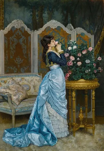 Дневные мечты by Огюст Тулмуш, 1881 — digital art print download