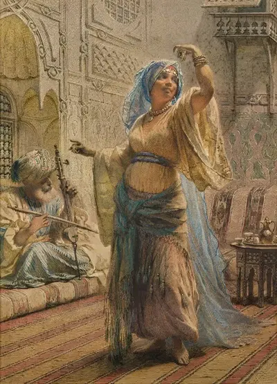 Танец альмех by Карл Хааг, 1870 — digital art print download