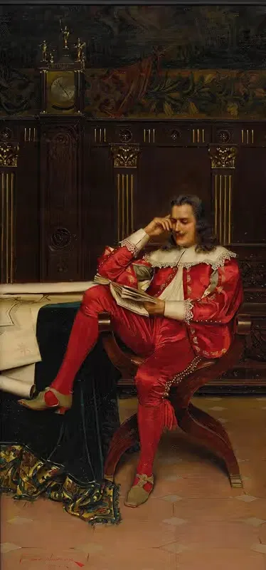 Джентльмен, читающий by Фредерик Сулакруа — digital art print download