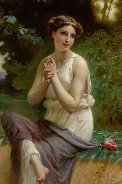 A Classical Beauty by Charles La Fontaine — digital art print download