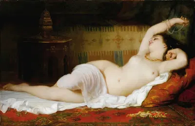 Пробуждение by Шарль Ландель, 1864 — digital art print download