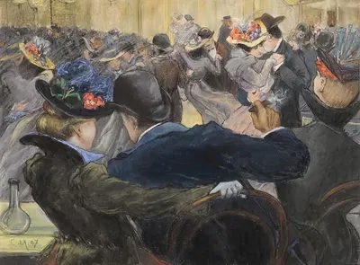 На балу by Шарль Мерин, 1907 — digital art print download