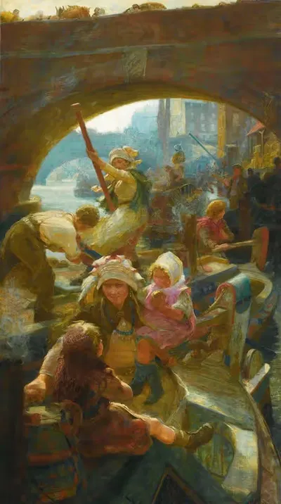 Под Лондонским мостом by Чарльз Уильям Уайли — digital art print download