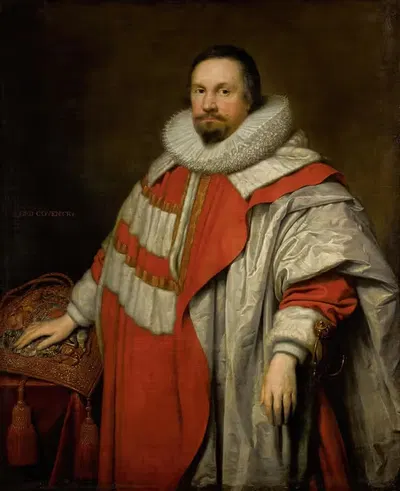 Портрет Томаса, 1-го барона Ковентри (1578-1640), лорда-хранителя Великой печати by Корнелис Йонсон ван Цейлен, 1578-1640 —…