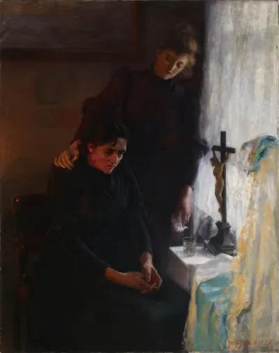 Материнская печаль by Дагмар Фурухельм, 1891 — digital art print download