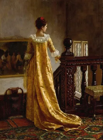 Кто любит меня, тот следует за мной by Эдмунд Блэр Лейтон, 1891 — digital art print download
