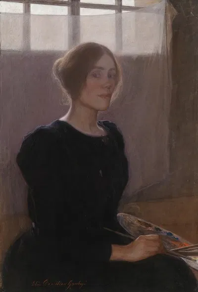 Автопортрет by Элин Даниэльсон-Гамбоги, 1900 — digital art print download