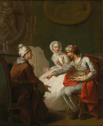 Визит врача by Этьен Жеора, 1743 — digital art print download