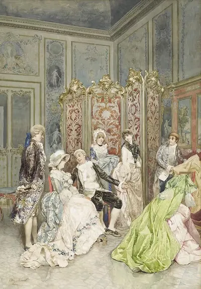 Appointment With The Dressmaker by Ettore Simonetti — digital art print download