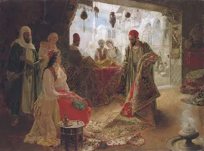 The Carpet Merchant by Ettore Simonetti — digital art print download