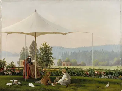 In The Garden Of Haminalahti by Ferdinand von Wright, 1856 - 1857 — digital art print download