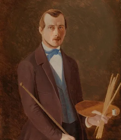 Self-Portrait by Ferdinand von Wright, 1849 - 1852 — digital art print download