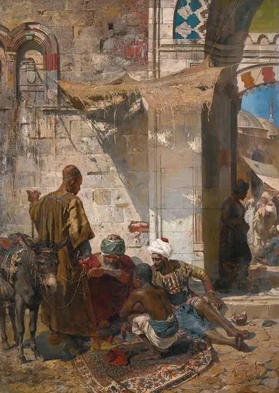 У городских ворот by Ференц Эйзенхут, 1881 — digital art print download