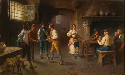 A Lively Discussion by Francesco Bergamini — digital art print download
