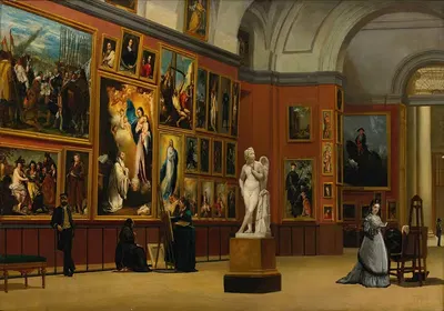 The Grand Salon, The Prado by Francisco Aznar Y García — digital art print download