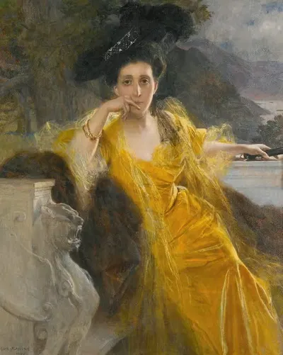 Мадам Мари-Луиза Фульд, урождённая Хайн by Франсуа Фламен, 1903 — digital art print download