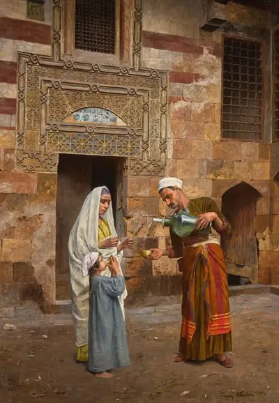 Продавец воды, Каир by Франц Ксавер Кослер, 1902 — digital art print download