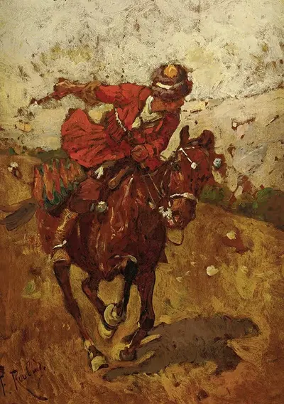 Казачий всадник by Франц Рубо — digital art print download