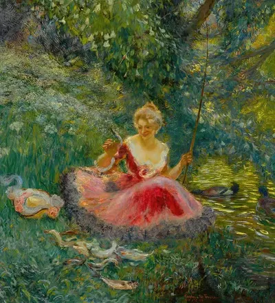 Рыбалка by Гастон Ла Туш, 1902 — digital art print download