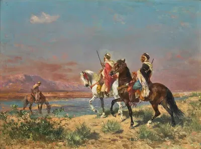 Всадники в пейзаже by Жорж Вашингтон — digital art print download