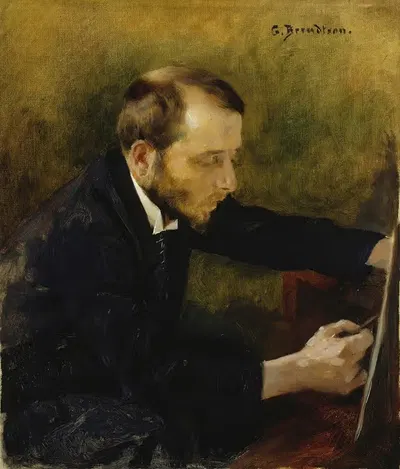 Портрет Ээро Ярнефельта, художника by Гуннар Берндтсон, 1892 — digital art print download