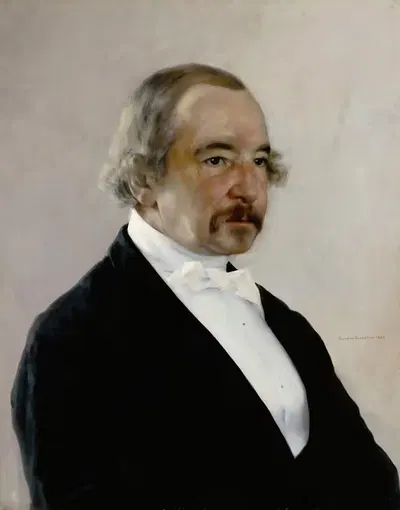 Portrait Of Zacharias Topelius by Gunnar Berndtson, 1880 — digital art print download