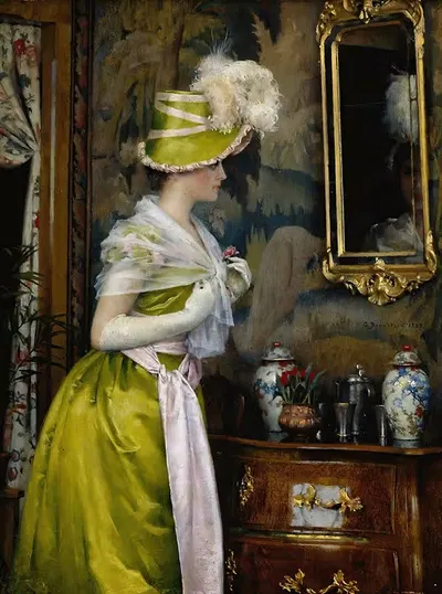 Зеркало by Гуннар Берндтсон, 1889 — digital art print download