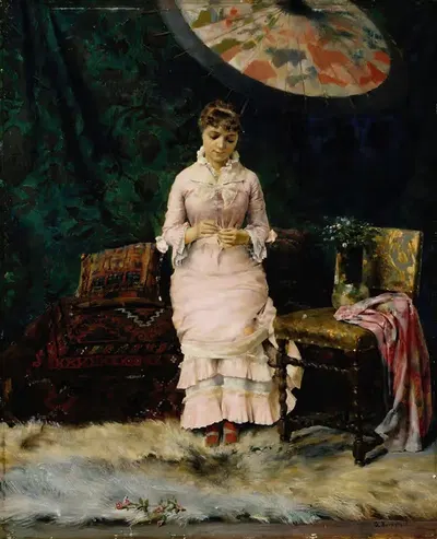 Да – Нет, пауза в студии by Гуннар Берндтсон, 1879 — digital art print download