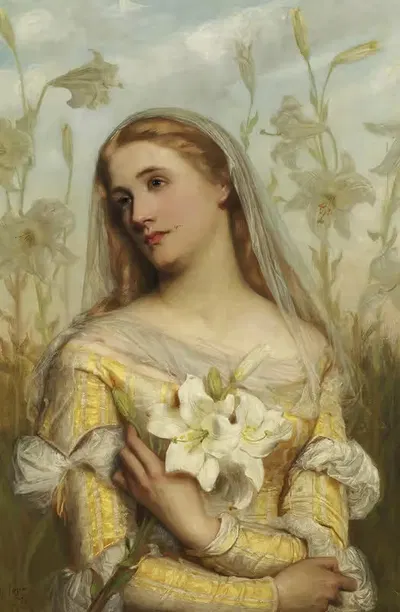 Лилии by Густав Поуп, 1874 — digital art print download
