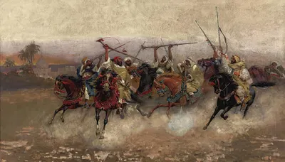 Арабские всадники в галопе by Генри Энрико Коулман — digital art print download