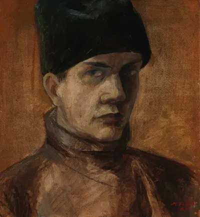 Self-Portrait by Henry Ericsson, 1918 — digital art print download