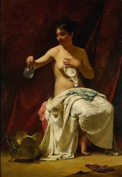 Дама у туалета by Генри Лероль, 1877 — digital art print download
