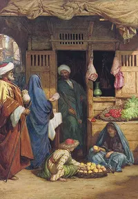 A Fruit Market, Suez by Henry Wallis — digital art print download