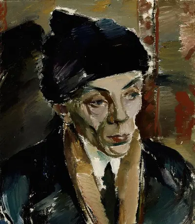 Man In Fur Cap by Ilmari Aalto, 1920 — digital art print download