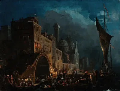 Венецианская гала-ночь by Ипполито Каффи, 1824-1838 — digital art print download