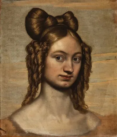 Portrait Of A Lady by Johan Ludvig Lund — digital art print download