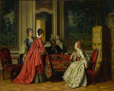 Шахматисты by Жан Каролус, 1876 — digital art print download