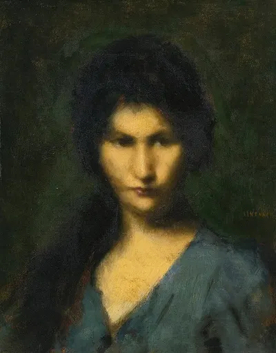Portrait Of A Young Woman by Jean-Jacques Henner — digital art print download