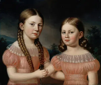 Якобина и Хелена Симелиус by Йохан Эрик Линд, 1820 - 1829 — digital art print download