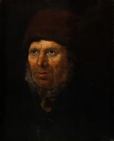 Portrait Of An Old Sailor by Johannes Jensen, 1843 — digital art print download