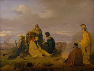 Поле битвы на утро после сражения by Йорген Соне, 1833 — digital art print download