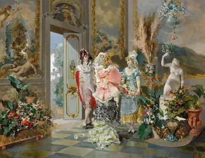 Rococo Manners by Juan-Antonio González, 1887 — digital art print download