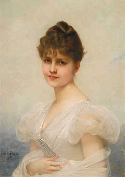 Edith Warren Miller by Jules Joseph Lefebvre, 1885 — digital art print download