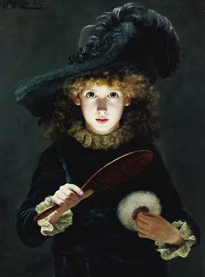 Dressing Up by Julius Hare, 1885 — digital art print download