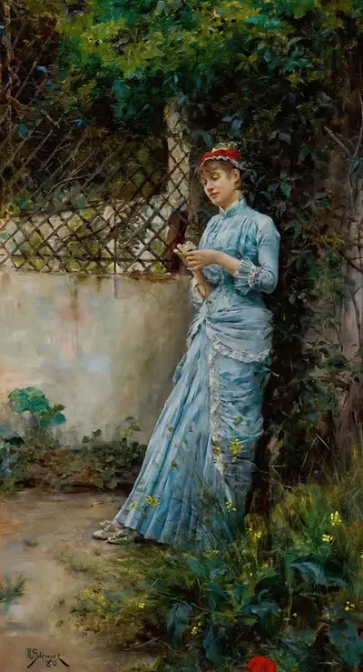 Далёкие мысли 1880 by Юлий Лебланк Стюарт — digital art print download