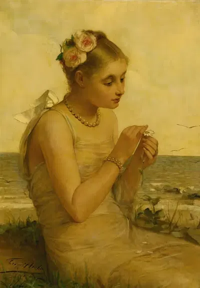 Ее будущее перед ней by Леон Эрбо, 1888 — digital art print download