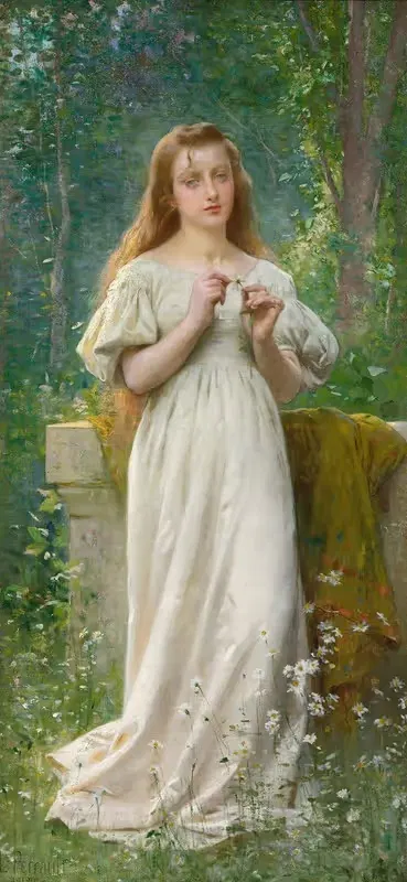 Meditation by Léon-Jean-Basile Perrault, 1900 — digital art print download