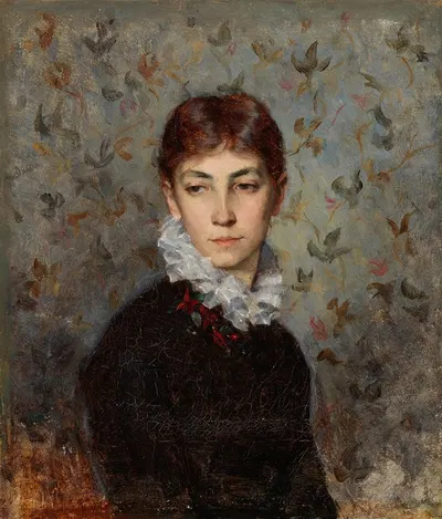 Portrait Of The Artist´s Sister Miss Hilda Wiik by Maria Wiik, 1880 — digital art print download