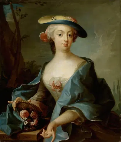 Портрет дамы by Улоф Арениус, 1740 — digital art print download